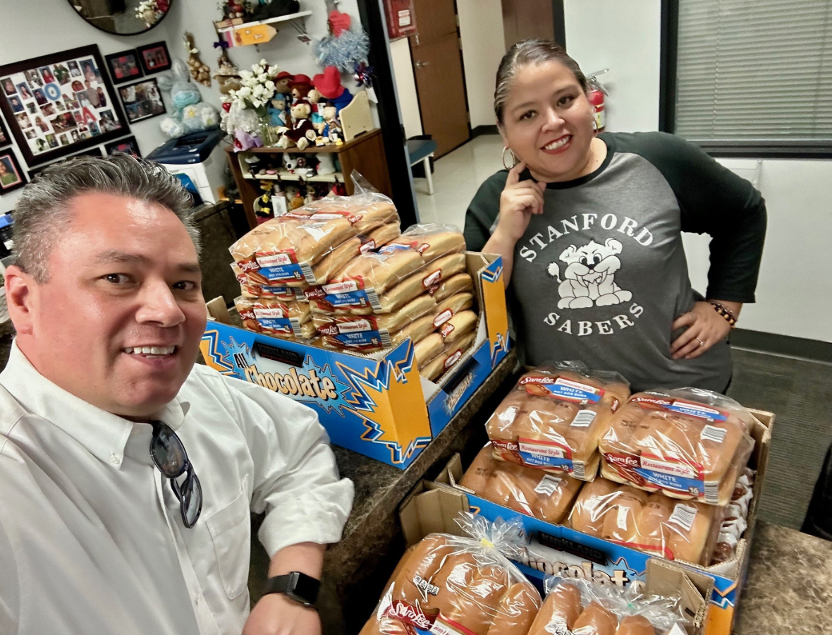 POP Foundation food donation to Stanford Elementary annual fair